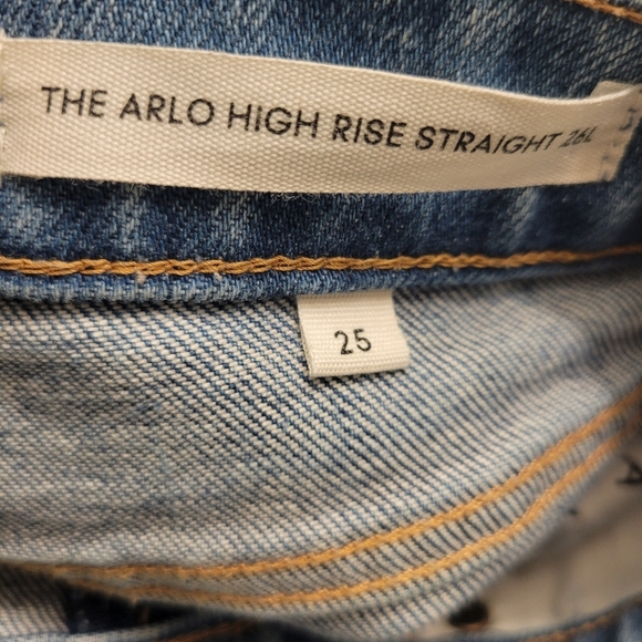 ❤️ 3 for $35 Aritzia denim forum arlo high rise straight leg jeans 26L blue 25 - Picture 10 of 11